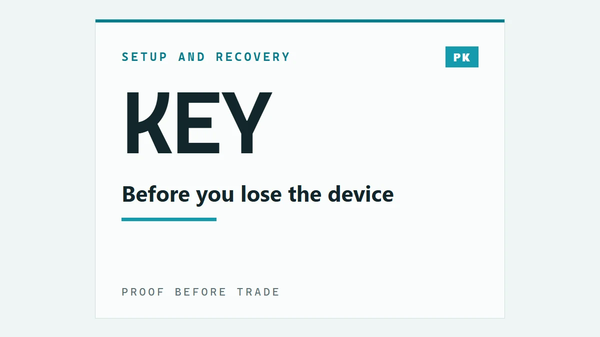 Binance Passkey: setup تے recovery