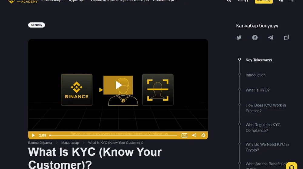 Кыргызстандан Binance KYC өтүү үчүн эмне даярдаш керек? Документ, selfie жана дарек чек-листи