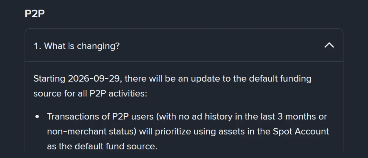 Binance P2P توں خریدے USDT ہُن کِہڑے اکاؤنٹ وچ آؤندے نیں؟ Funding توں Spot والی تبدیلی